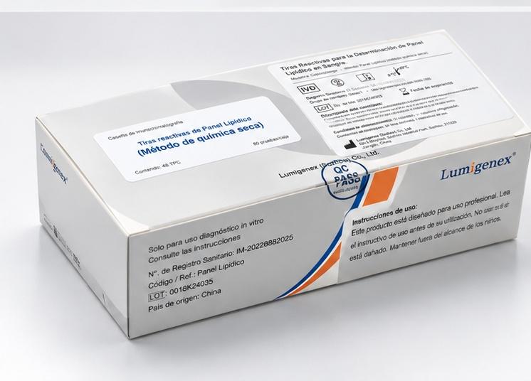 Caja de tiras reactivas de Panel Lipídico Lumigenex