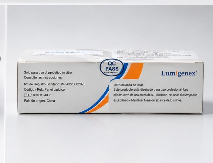 Caja de tiras reactivas de Panel Lipídico Lumigenex